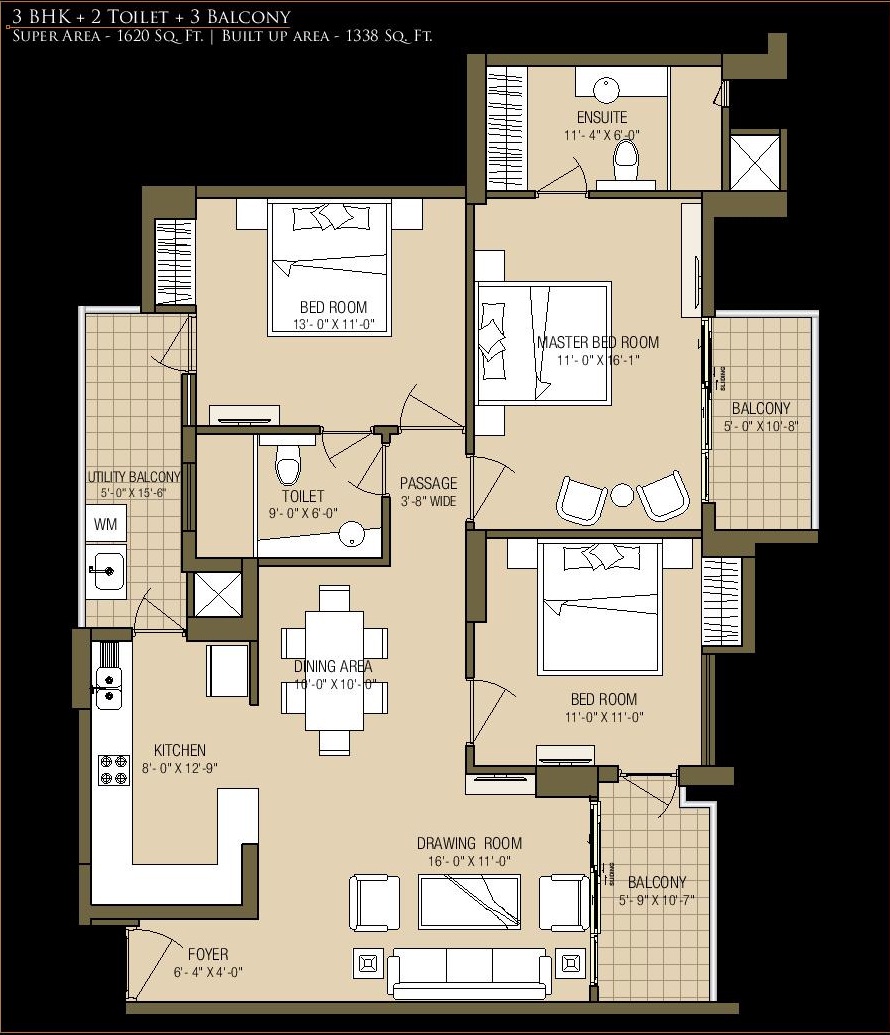 Cleo County, Cleo Gold Luxury 3/4 BHK Flats, Sector 121